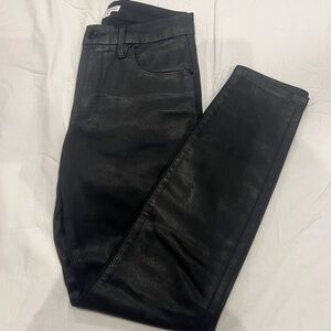 Good American Metallic Black Jeans
